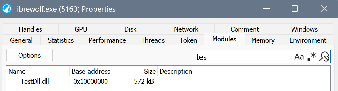 DLL loaded by the browser process