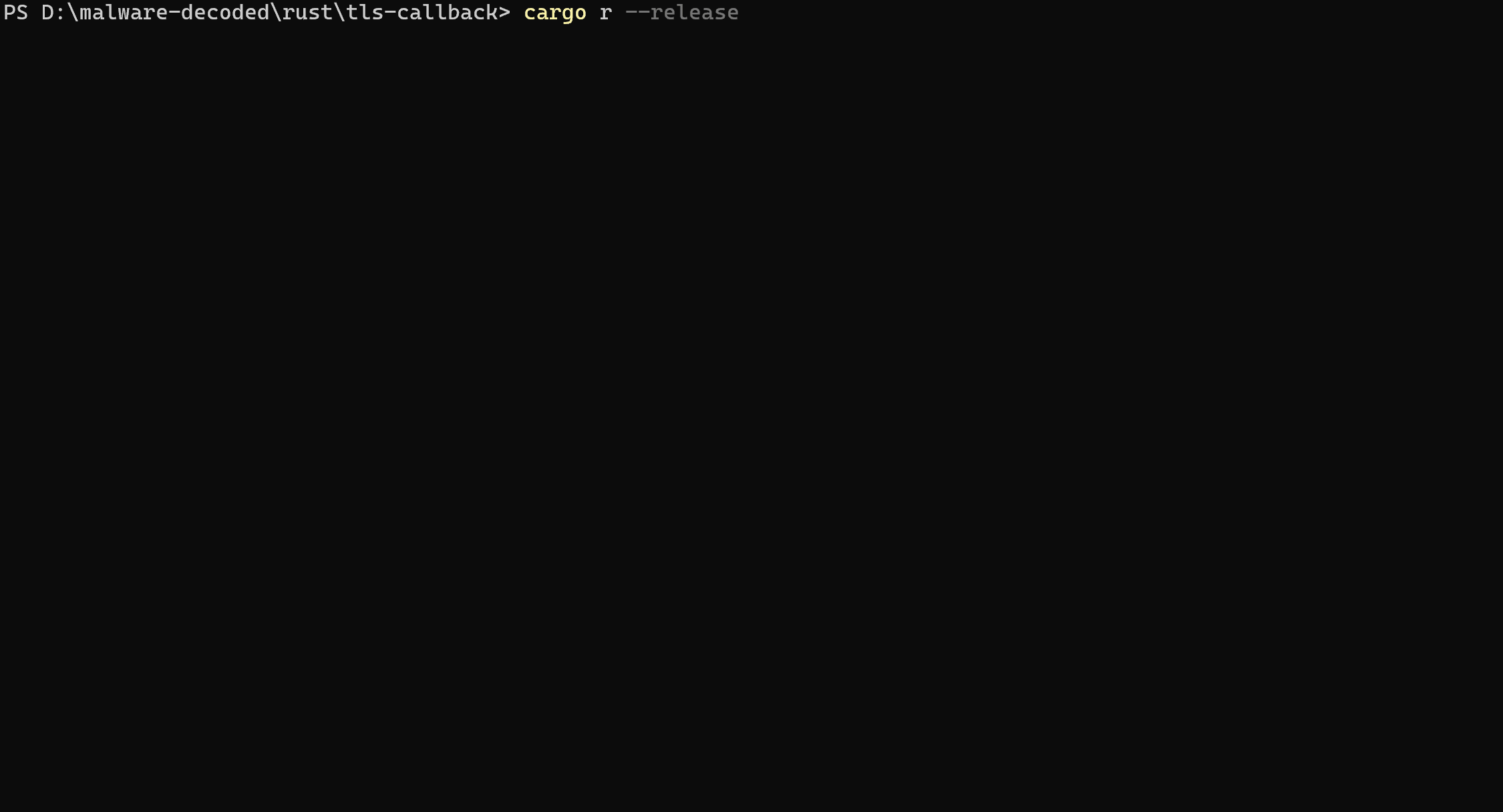 Running TLS callbacks